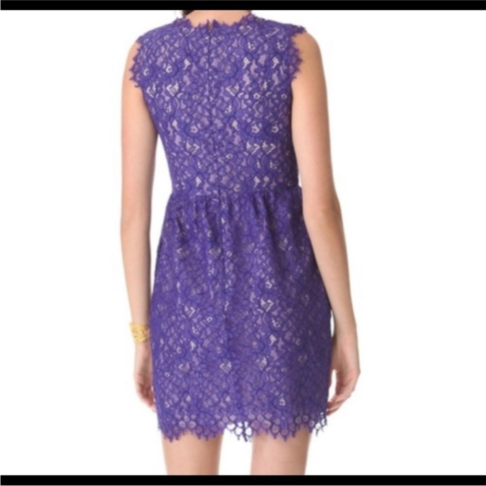 Shoshanna Purple Lace Dress size 4 - Picture 2 of 8